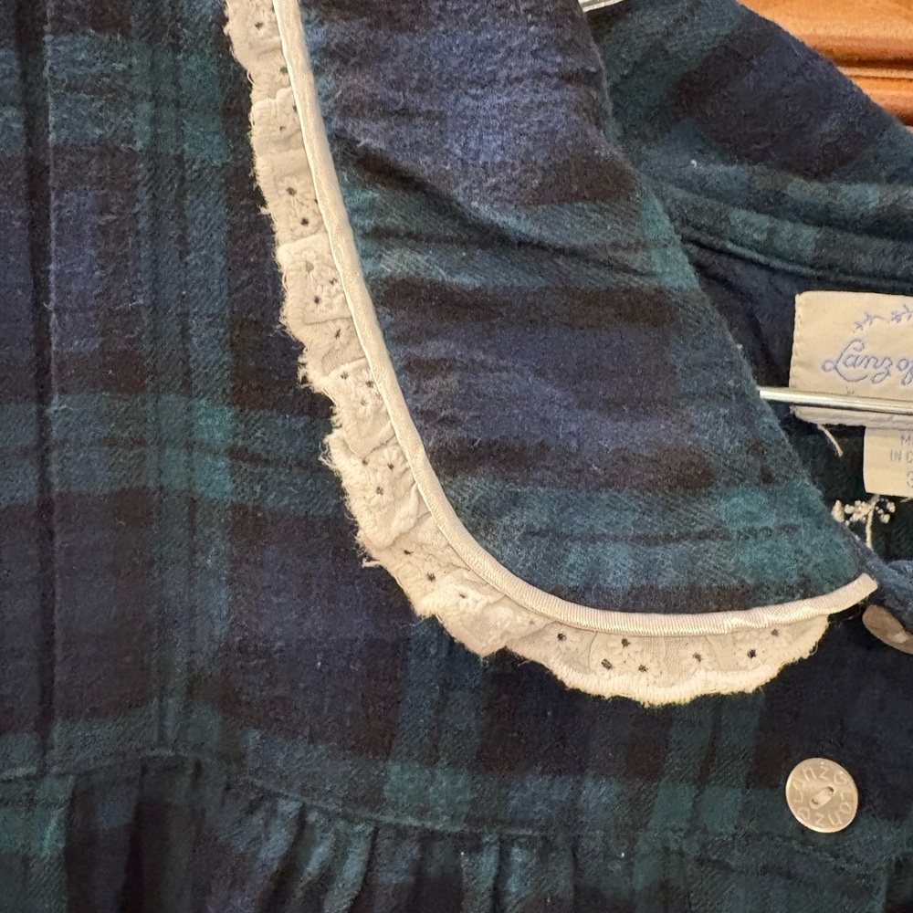 LANZ OF SALZBURG NIGHTGOWN 3X PLAID - Picture 3 of 7